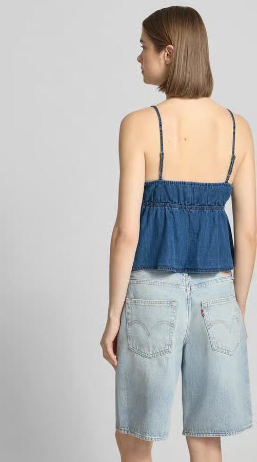 Tommy Jeans Denim blousetop van puur katoen