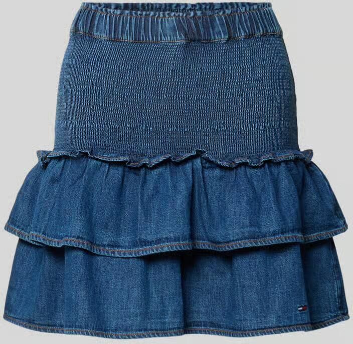 Tommy Jeans Denim minirok van puur katoen met volants - Foto 2