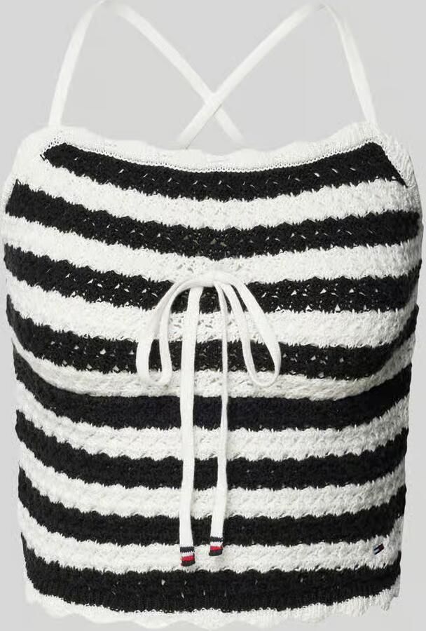 TOMMY JEANS Top met spaghettibandjes TJW CROCHET STRIPE TOP - Foto 12