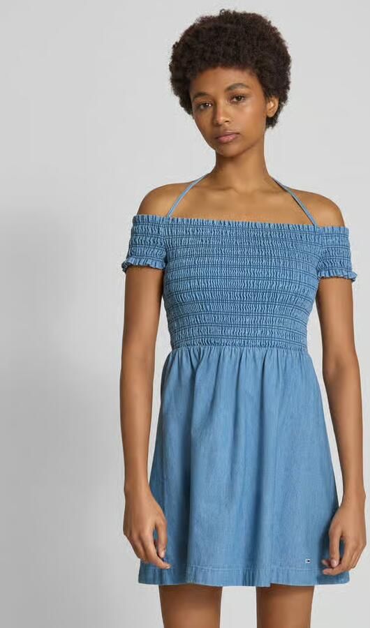 TOMMY JEANS Midi-jurk TJW CHAMBRAY FIT & FLARE DRESS - Foto 8
