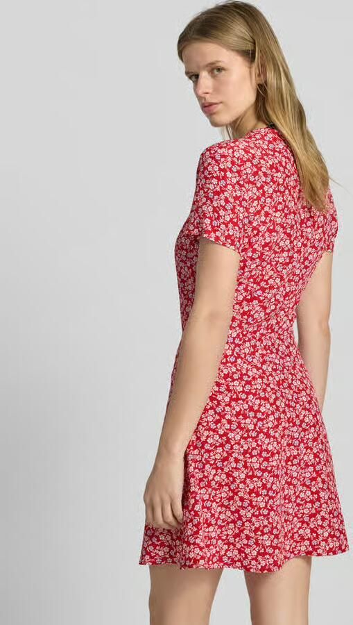 Tommy Jeans Getailleerde vrijetijdsjurk van pure viscose