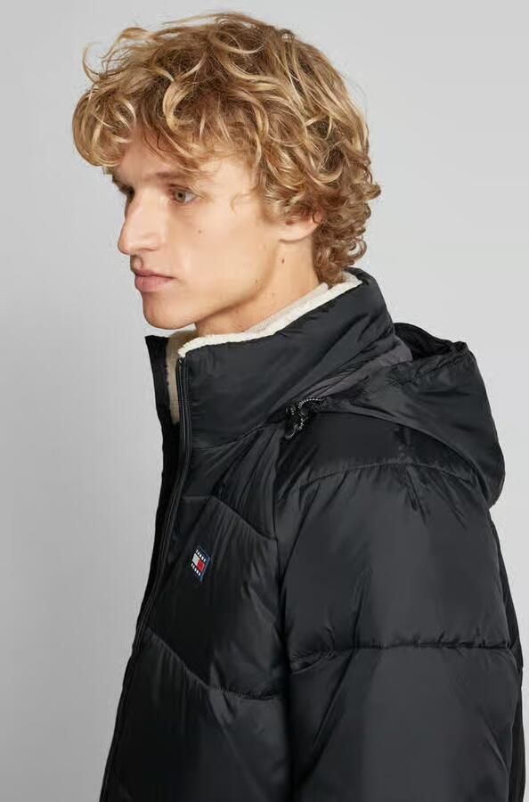 TOMMY JEANS Gewatteerde jas TJM POLY PUFFER EXT Winterjas met staande kraag gevoerd teddy binnenzakken - Foto 2