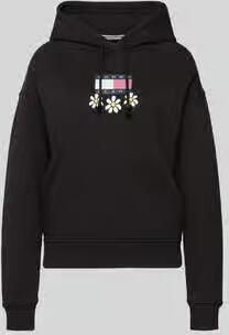 Tommy Jeans Hoodie met label- en motiefprint model 'DAISY FLAG'