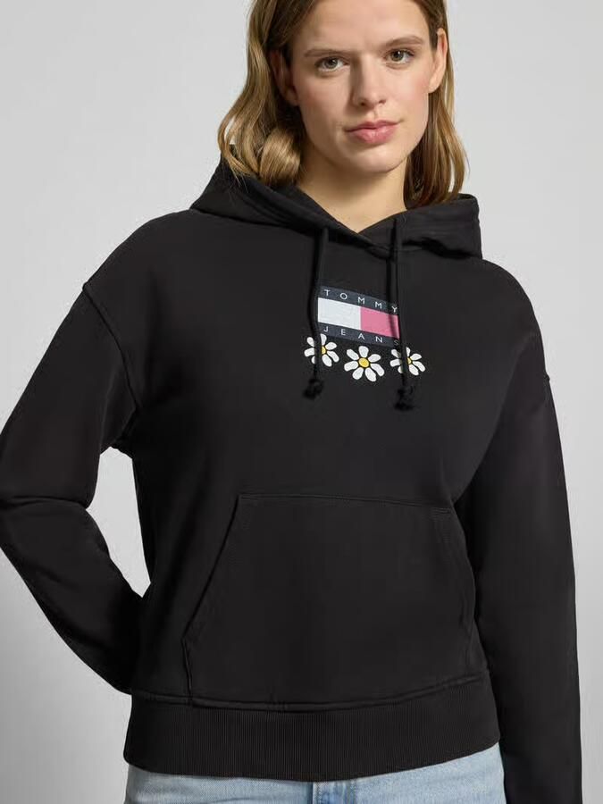 Tommy Jeans Hoodie met label- en motiefprint model 'DAISY FLAG' - Foto 2