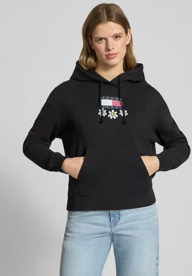 Tommy Jeans Hoodie met label- en motiefprint model 'DAISY FLAG' - Foto 2