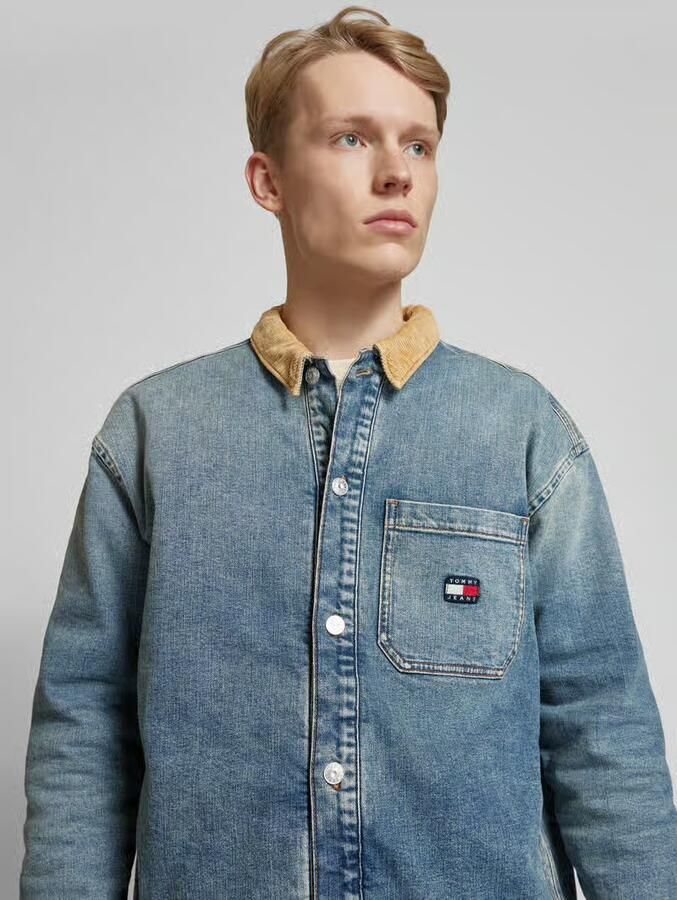 Tommy Jeans Jeansjack met opgestikte borstzak model 'COACH'