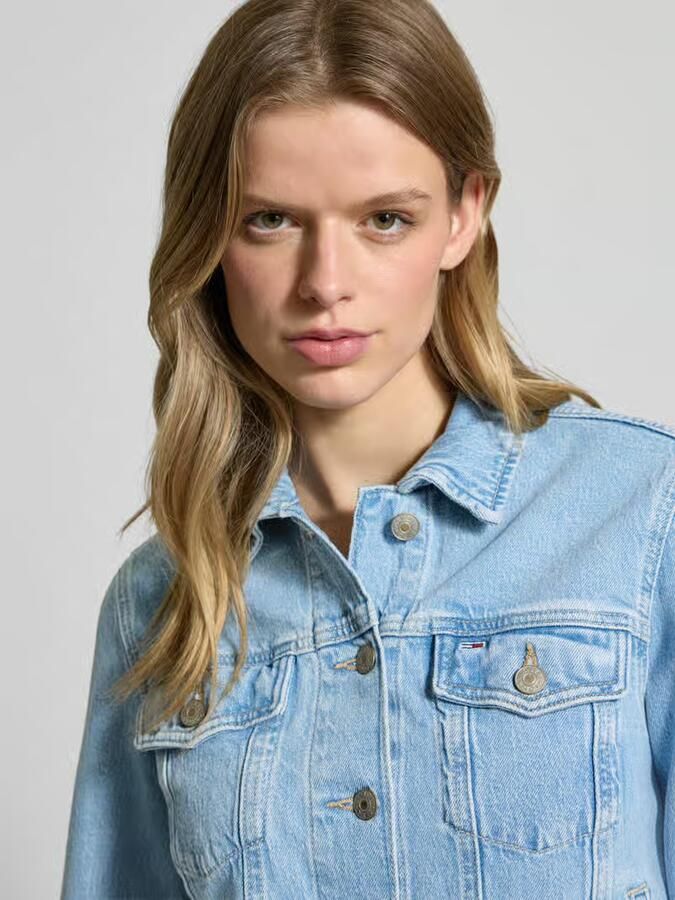 Tommy Jeans Jeansjack met paspelzakken op de borst