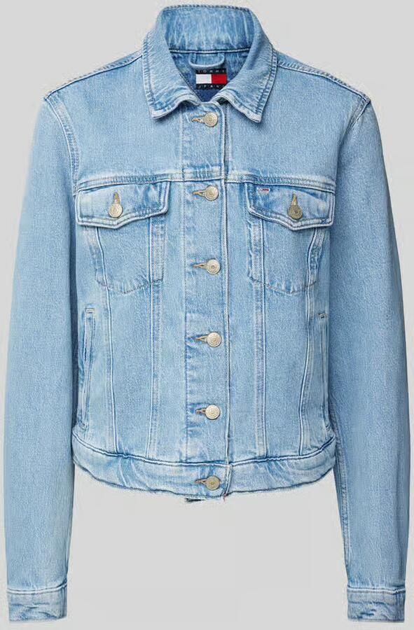 Tommy Jeans Jeansjack met paspelzakken op de borst - Foto 2