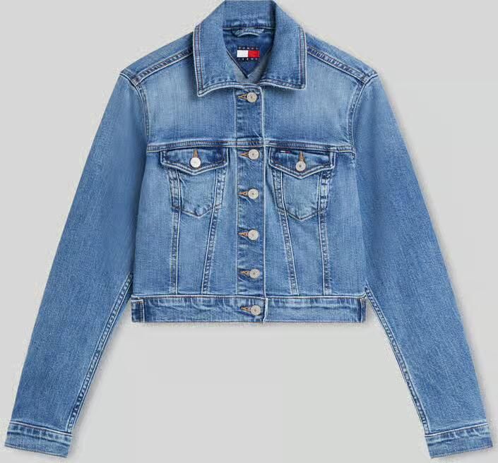 Tommy Jeans kort fit jeansjack van katoenmix - Foto 2