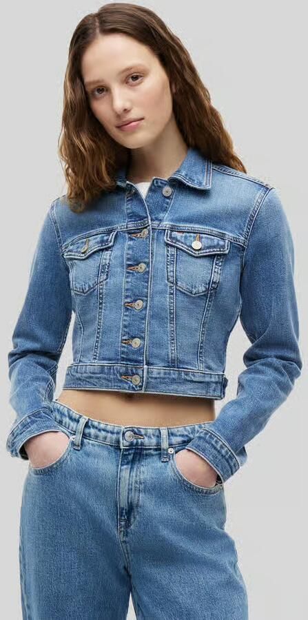Tommy Jeans kort fit jeansjack van katoenmix - Foto 3