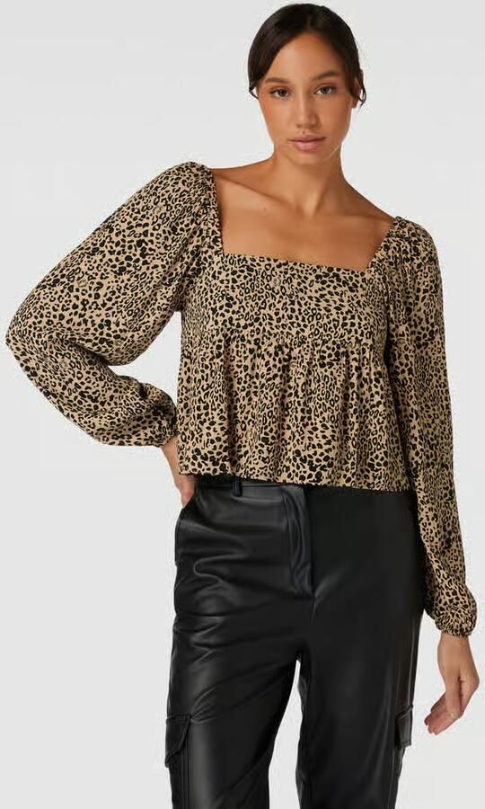 Tommy Jeans Korte blouse met dierenprint - Foto 3