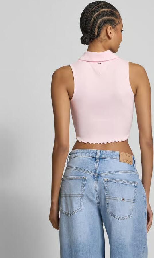 Tommy Jeans Korte top in riblook