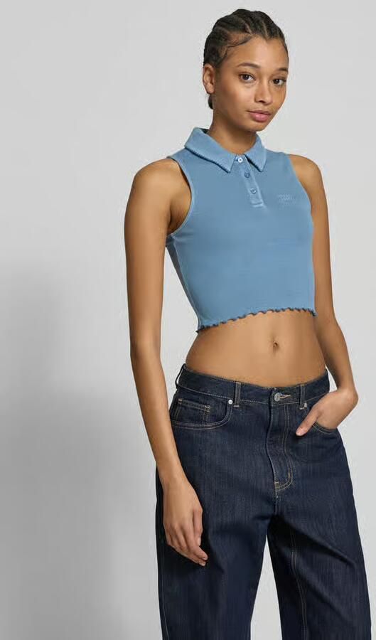 Tommy Jeans Blauwe Mouwloze Button-Up Top Blue Dames - Foto 3