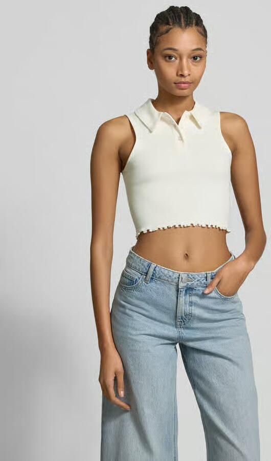 Tommy Jeans Mouwloze knoopsluiting top voor vrouwen White Dames - Foto 5