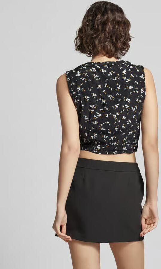Tommy Jeans Korte wikkelblouse met bloemenmotief