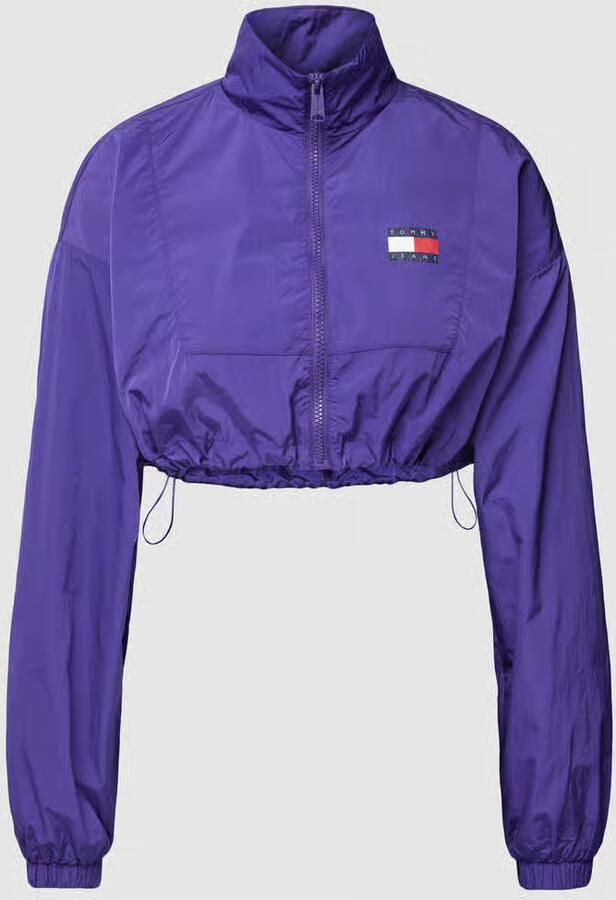 Tommy Jeans Korte windbreaker met labelpatch