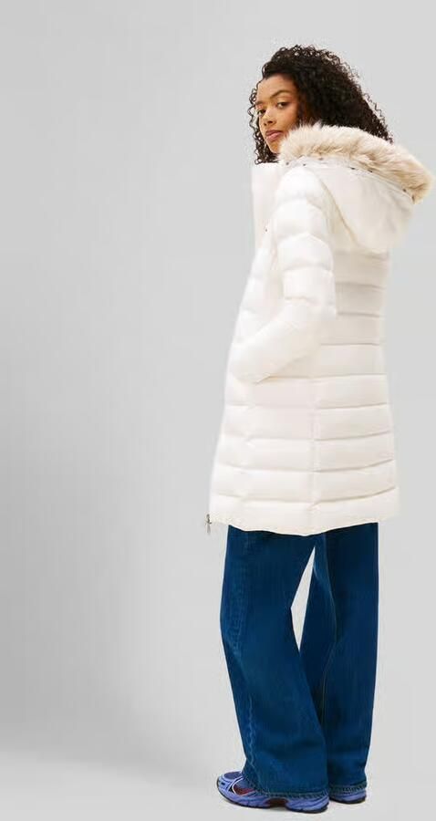 Tommy Jeans Slim fit gewatteerde lange jas met vulling van dons en veren - Foto 3