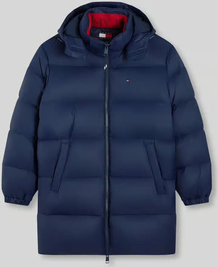 TOMMY JEANS Gewatteerde jas TJM ESSENTIAL DOWN PARKA Donzen jas overgangsjas met capuchon