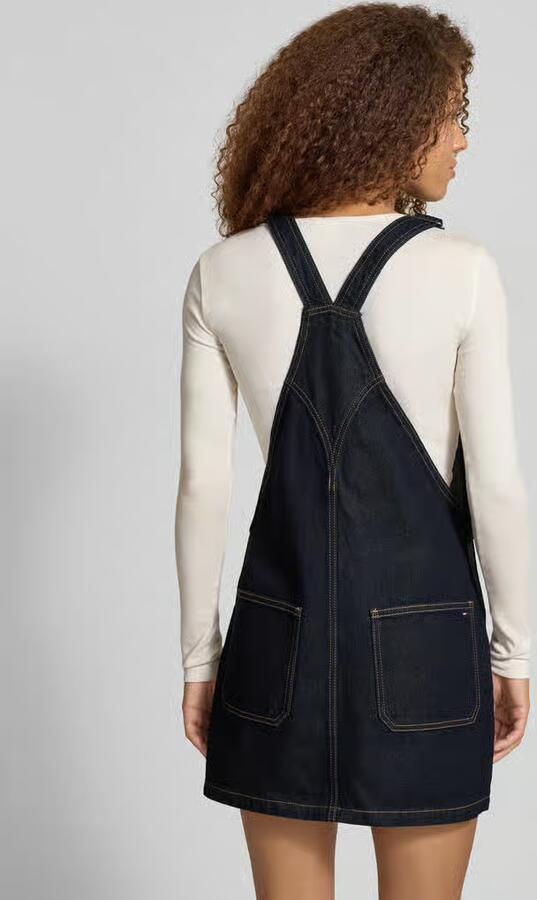Tommy Jeans Licht uitlopende vrijetijdsjurk van puur katoen