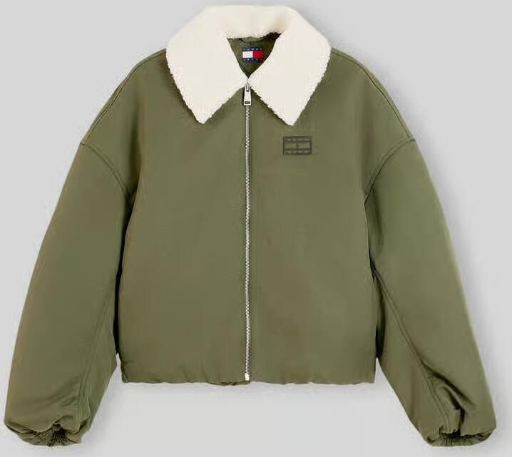 TOMMY JEANS Dames Jassen Tjw Fur Collar Utility Bomber Groen - Foto 5