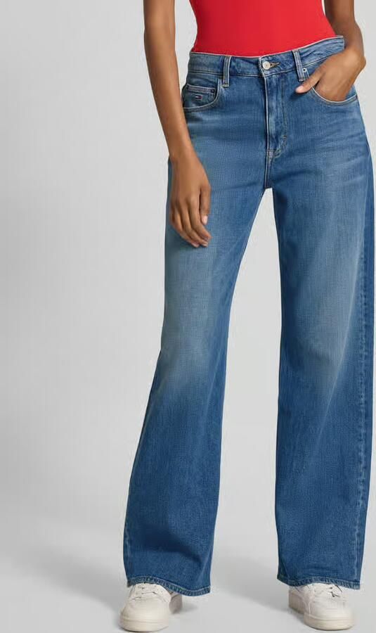 TOMMY JEANS Relax fit jeans MIA MR RLXD STR in blauwe was met hamerslus - Foto 11
