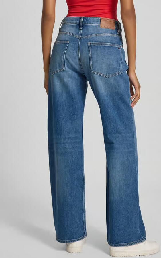 TOMMY JEANS Relax fit jeans MIA MR RLXD STR in blauwe was met hamerslus - Foto 10