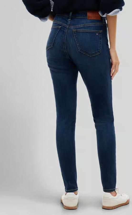 Tommy Jeans Mid waist skinny jeans met labeldetail