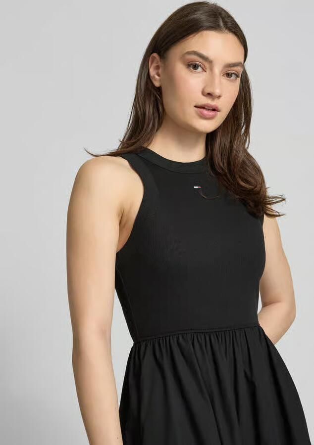 Tommy Jeans midi-jurk van puur katoen