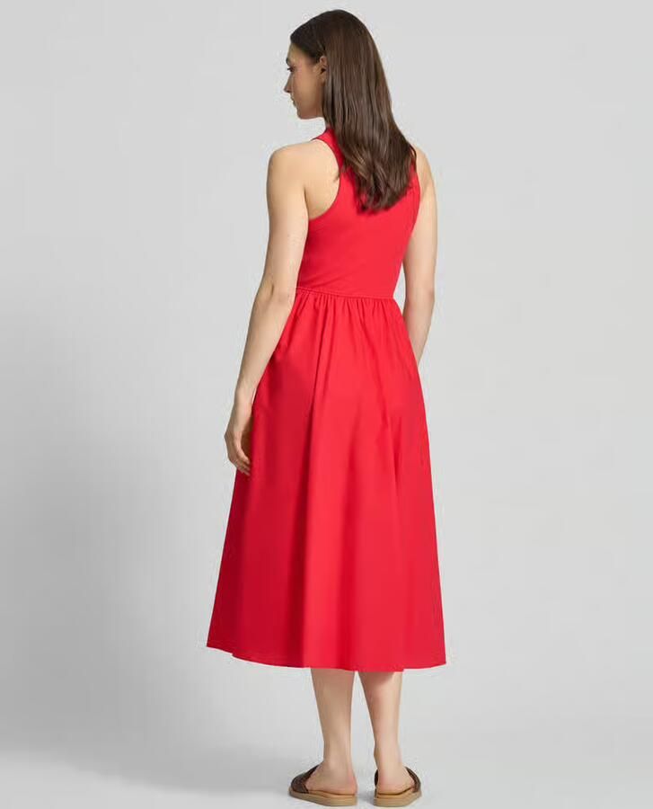 Tommy Jeans midi-jurk van puur katoen