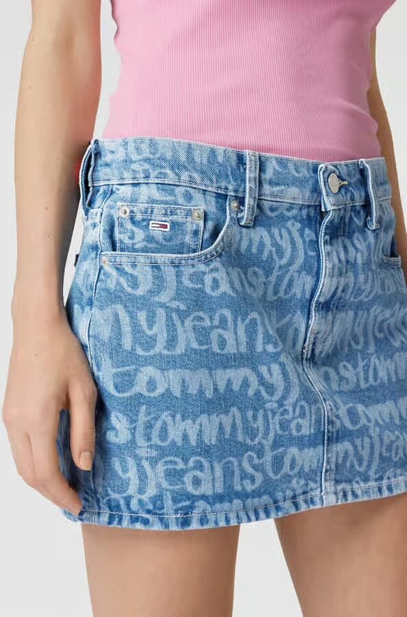 Tommy Jeans Minirok met labelprint model 'SOPHIE'