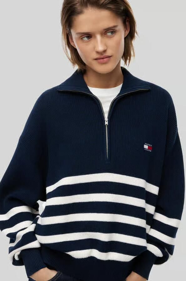 Tommy Jeans Oversize schipperstrui van puur katoen