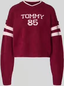 Tommy Jeans Oversized gebreide pullover met wol