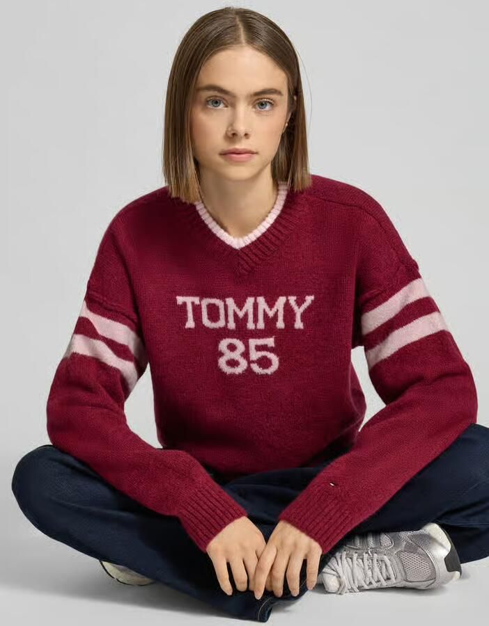 Tommy Jeans Oversized gebreide pullover met wol - Foto 2