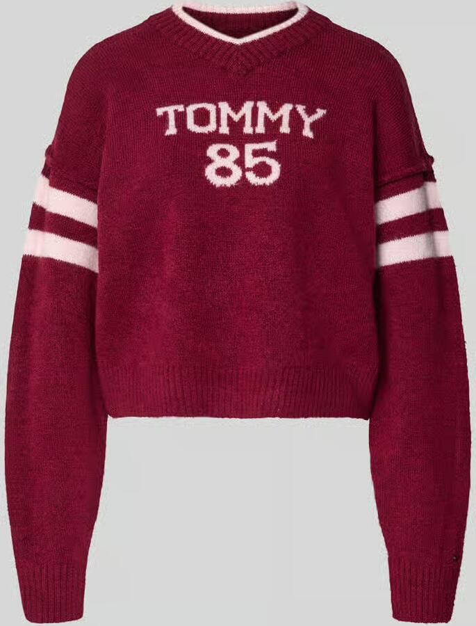 Tommy Jeans Oversized gebreide pullover met wol