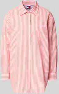 Tommy Jeans Oversized Overhemdblouse van Katoenmix