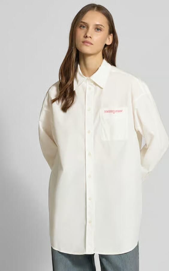 Tommy Jeans Oversized Overhemdblouse van Katoenmix - Foto 3