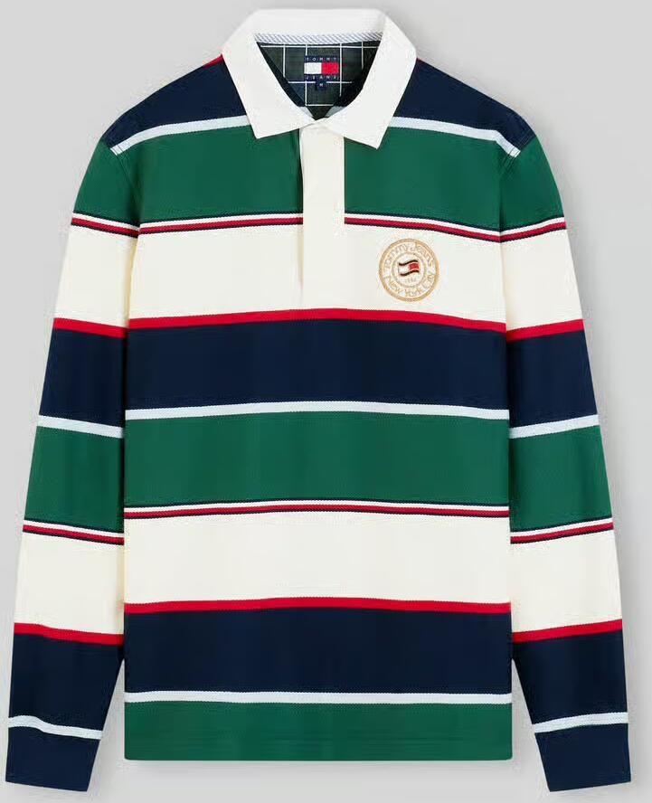 Tommy Jeans Poloshirt met logopatch van puur katoen