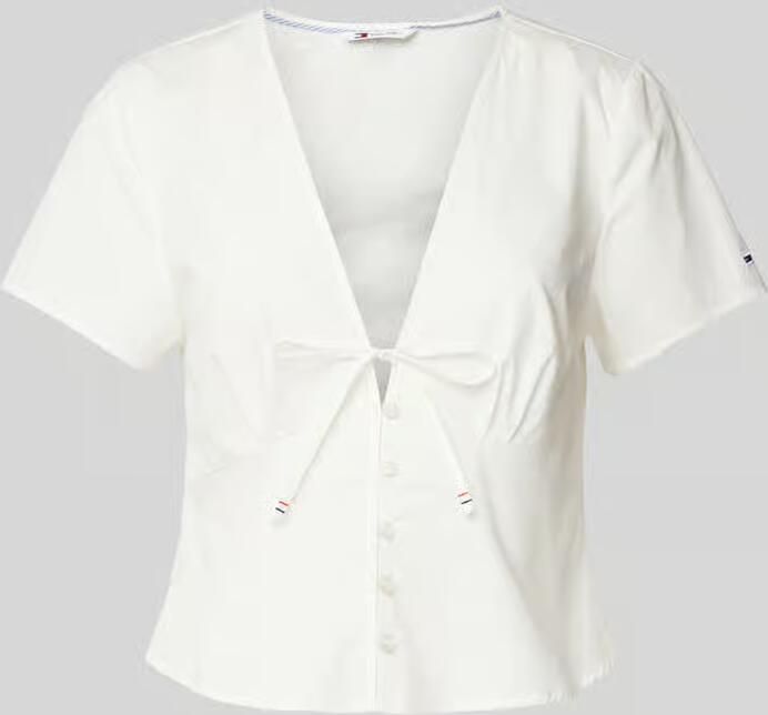 Tommy Jeans Regular fit blouse met knoopsluiting - Foto 2
