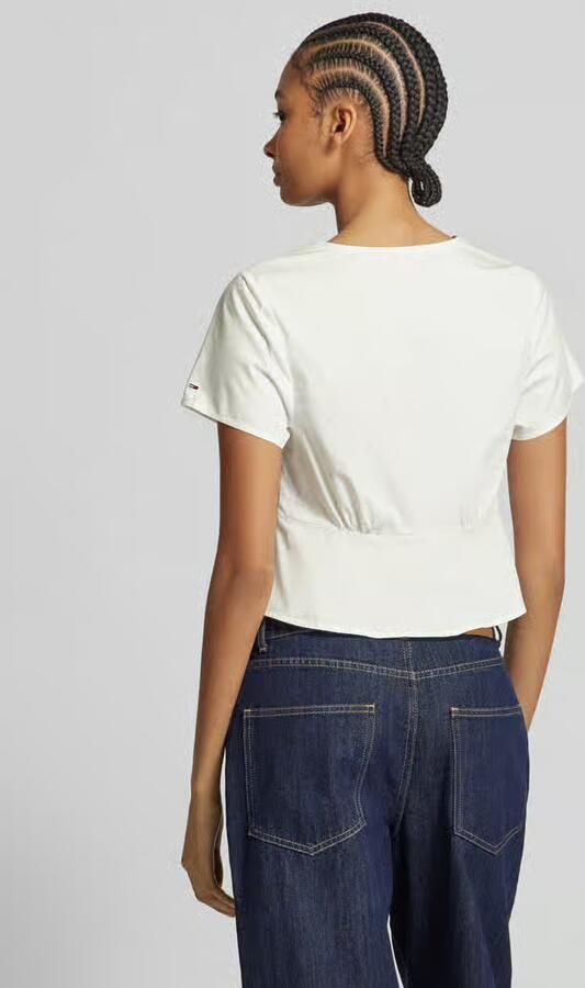 Tommy Jeans Regular fit blouse met knoopsluiting - Foto 3