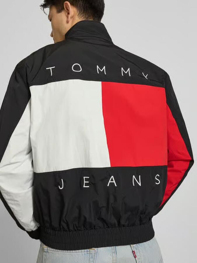 Tommy Jeans regular fit blouson met gestikt logo