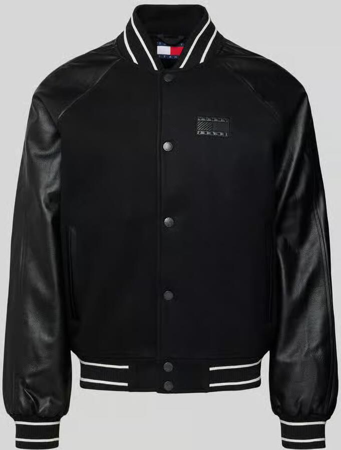 Tommy Jeans Regular fit collegejack met wol