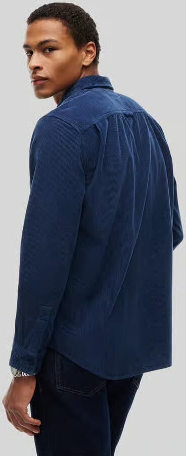 Tommy Jeans Regular fit corduroy overhemd met logopatch - Foto 3