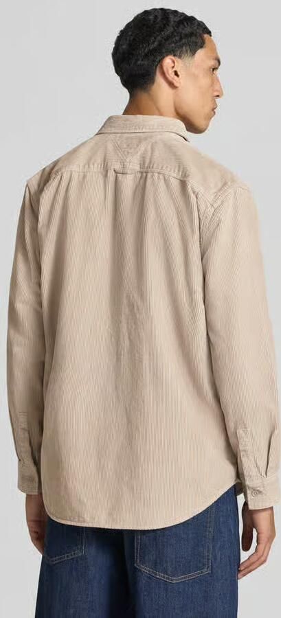 Tommy Jeans Regular fit corduroy overhemd met logopatch - Foto 3