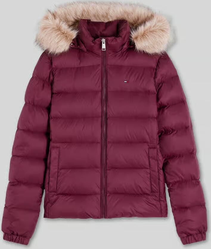 Tommy Jeans Regular fit donsjack met imitatiebont