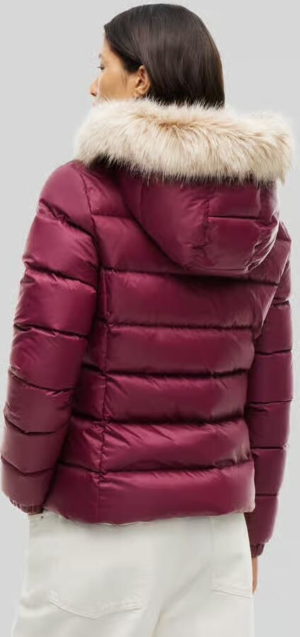 Tommy Jeans Regular fit donsjack met imitatiebont - Foto 3