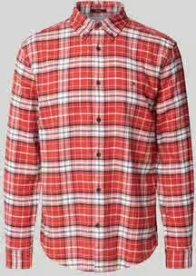 Tommy Jeans Regular fit flanellen overhemd van puur katoen