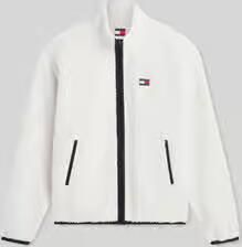 Tommy Jeans Regular fit fleecejack met gestikt logo