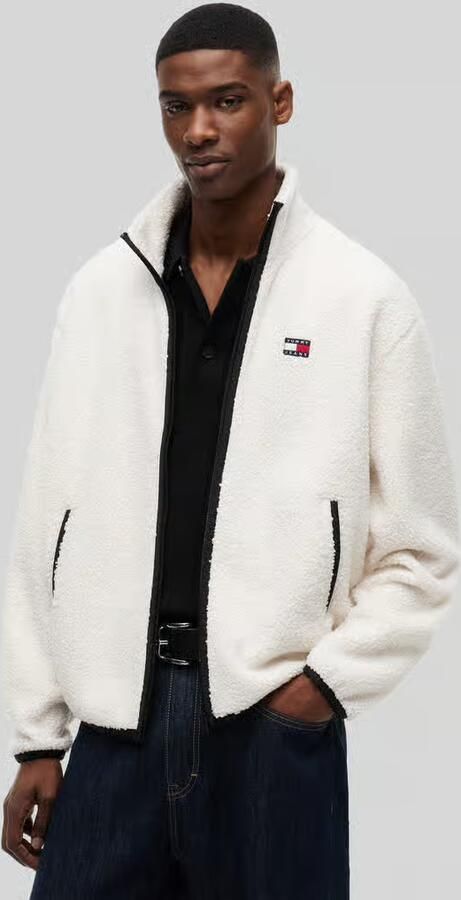 Tommy Jeans Regular fit fleecejack met gestikt logo - Foto 2