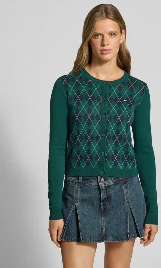 Tommy Jeans Regular fit gebreid jack van puur katoen - Foto 2