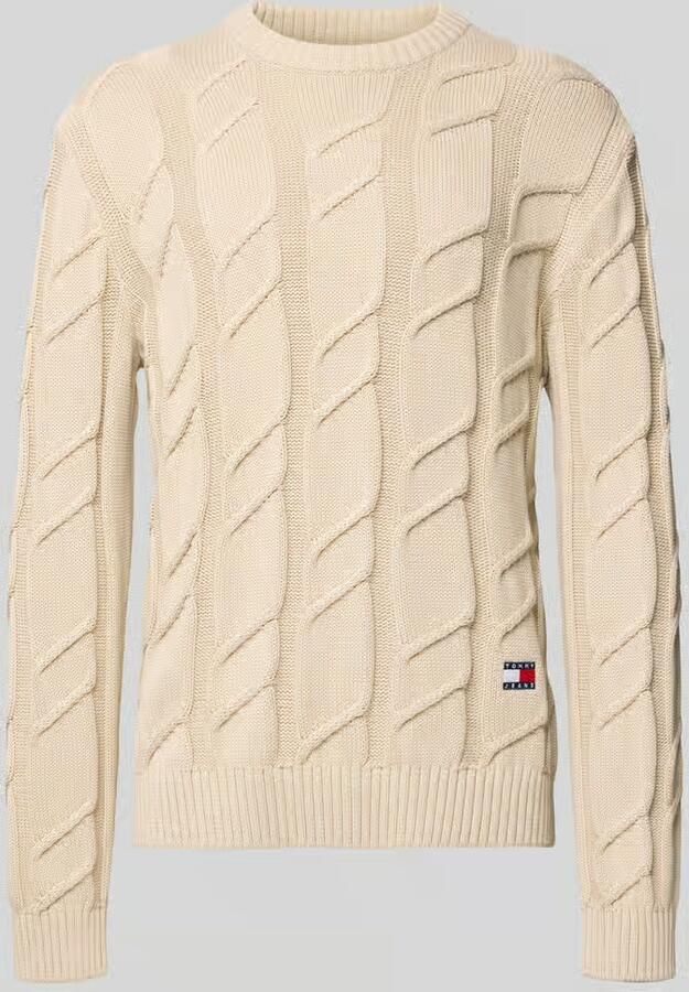 Tommy Jeans Regular fit gebreide pullover van zuiver katoen